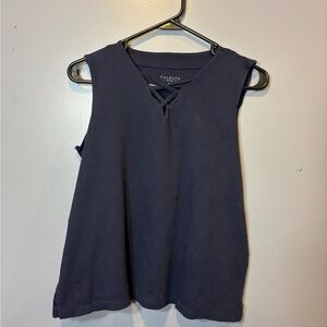 Talbots Navy Blue Sleeveless Tank Top